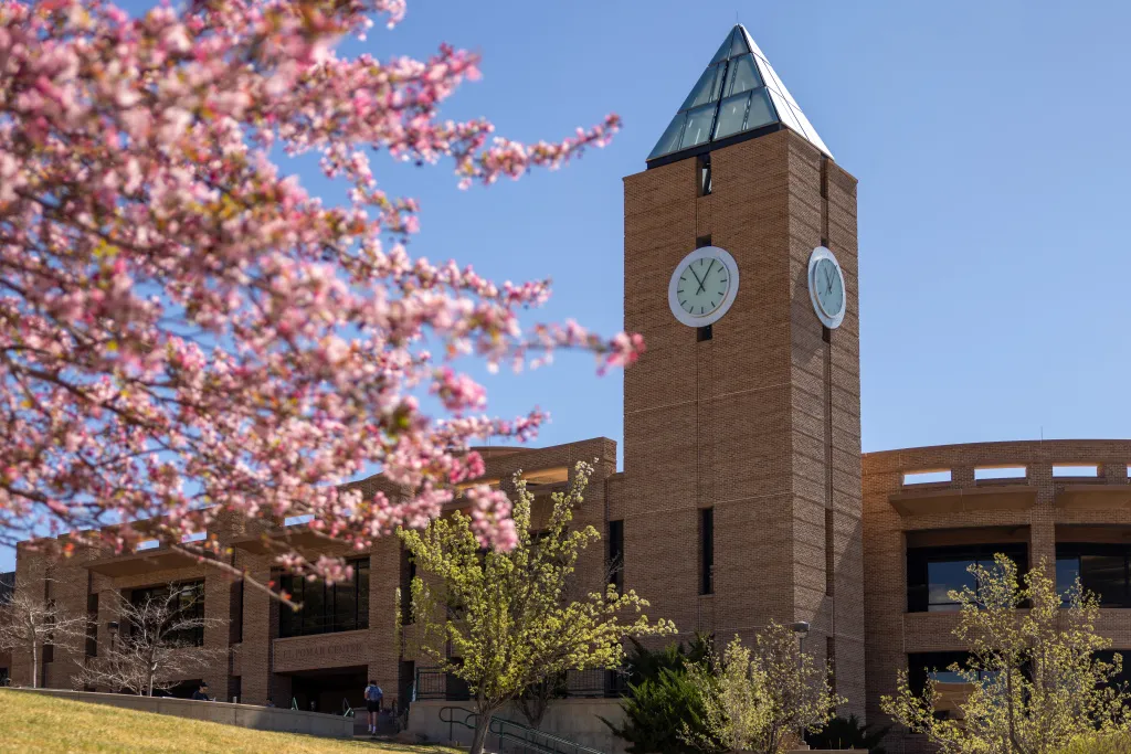 Spring clock tower